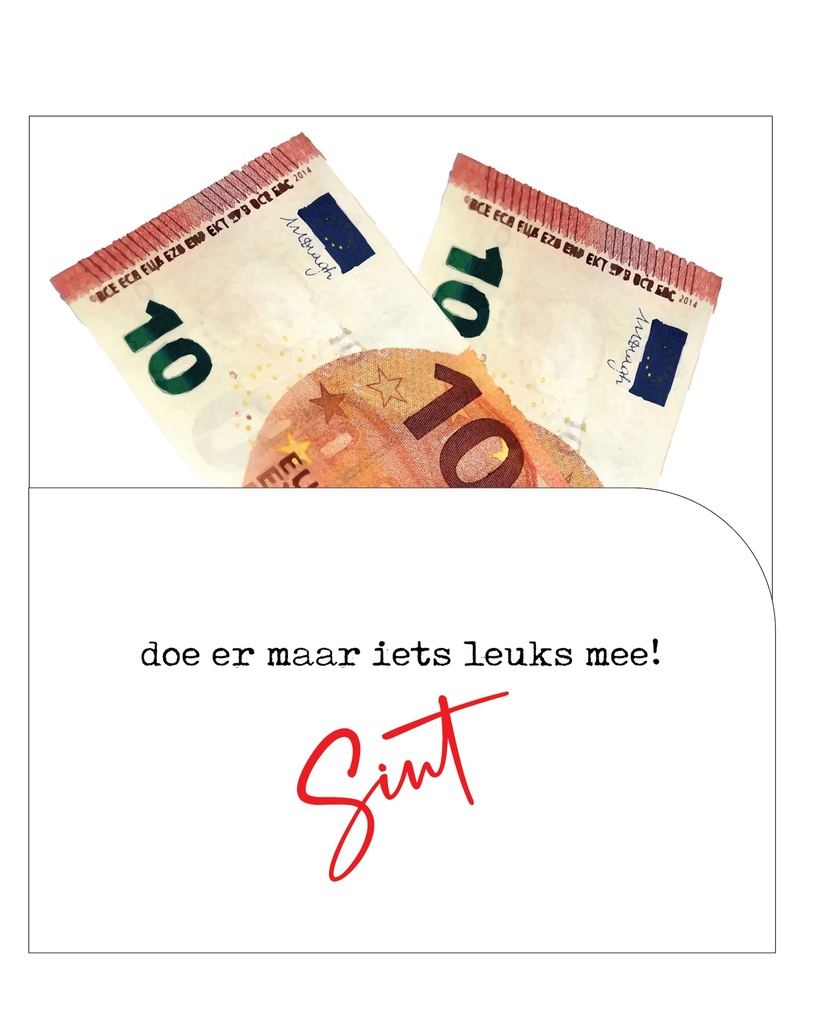 moneykaart groetjes Sint
