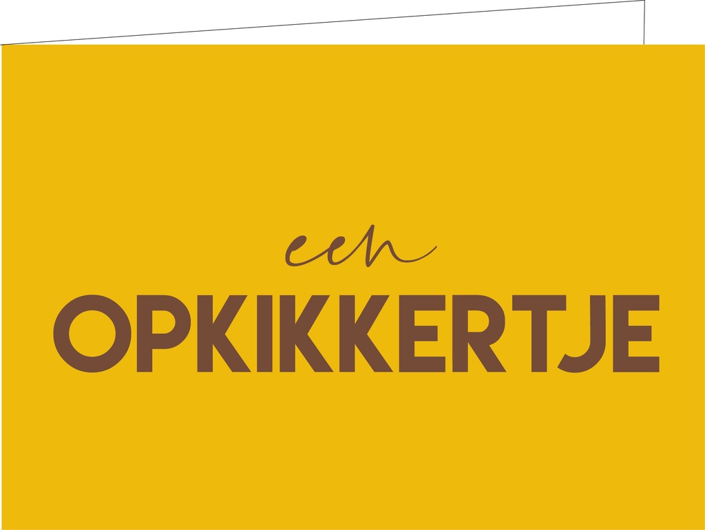 Een opkikkertje (KOPERFOLIE) 