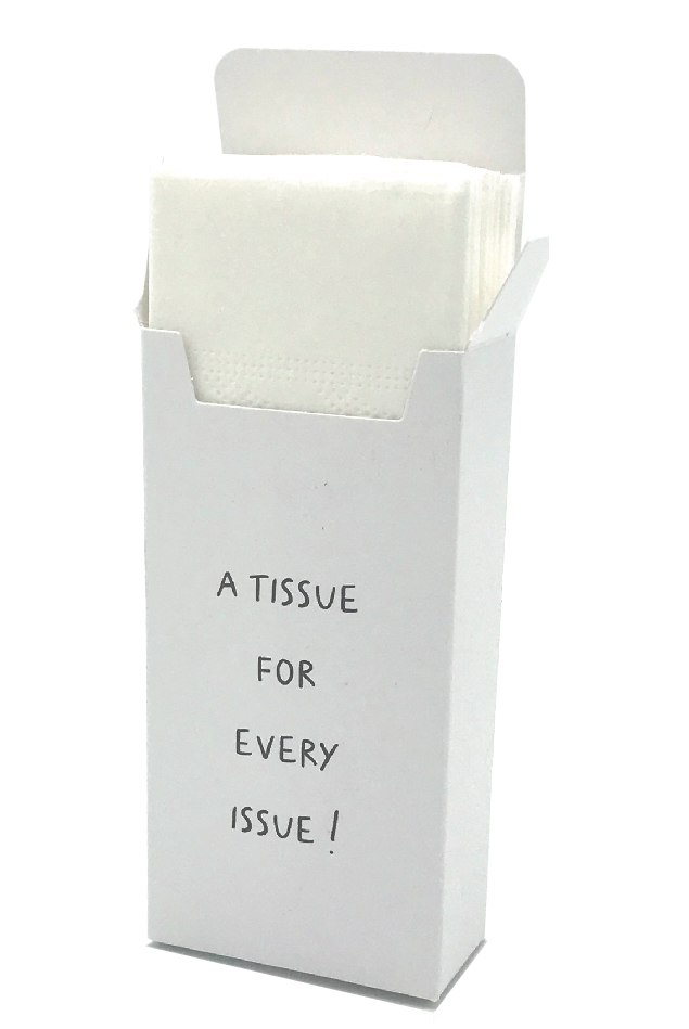 Zakdoekdoosje A tissue for every issue