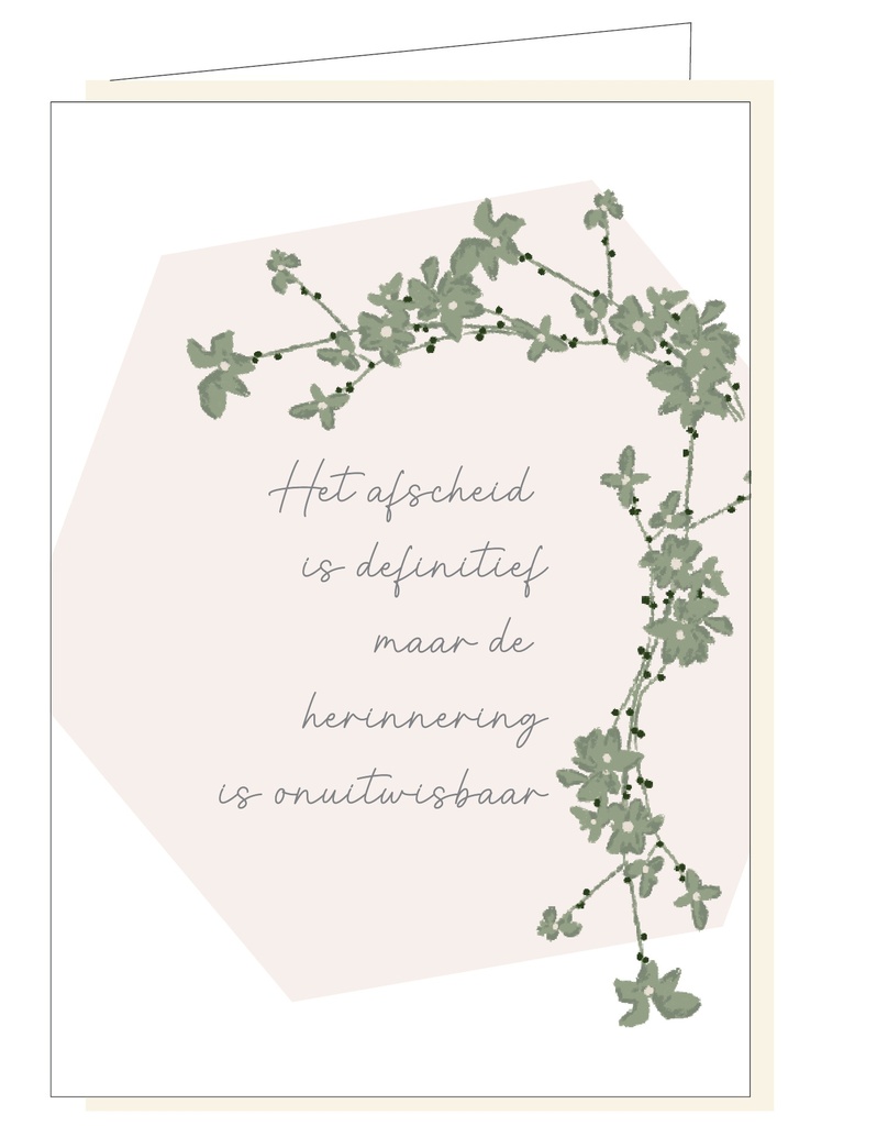 Het afscheid is definitief, maar de herinnering is onuitwisbaar