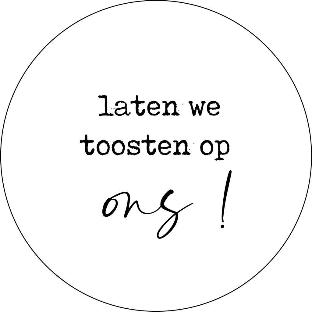 Bierviltje Laten we toosten op ons