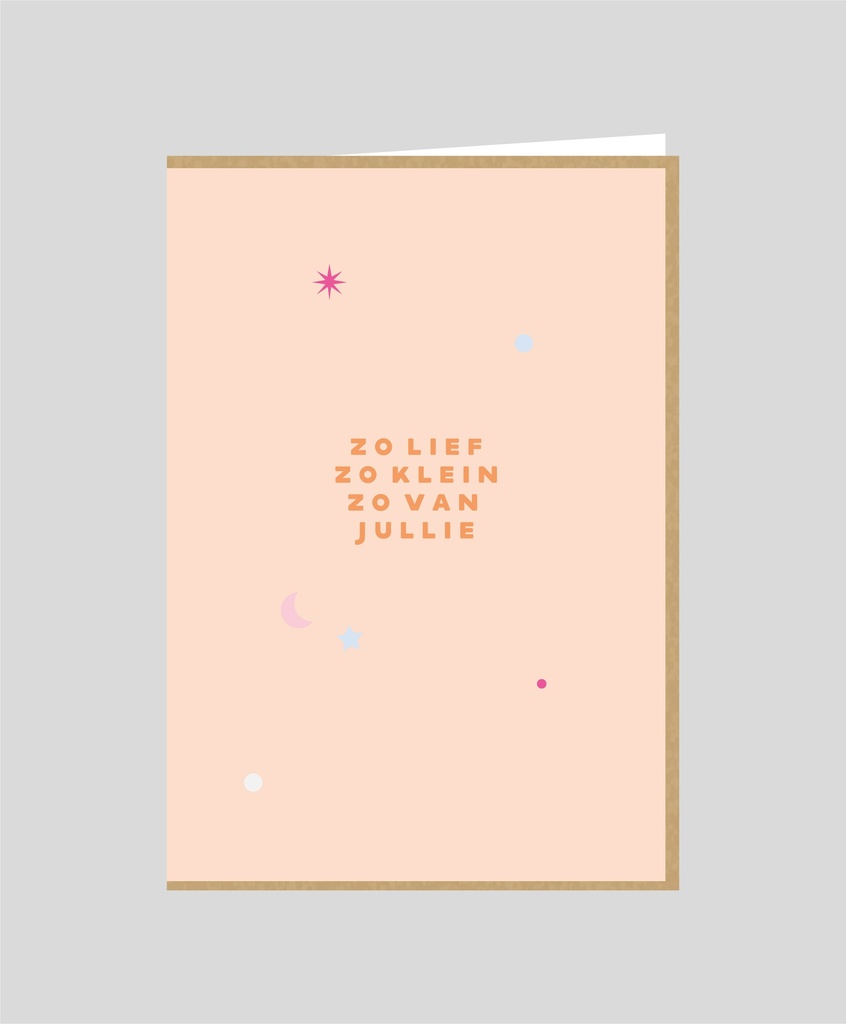 Zo lief zo klein zo van jullie