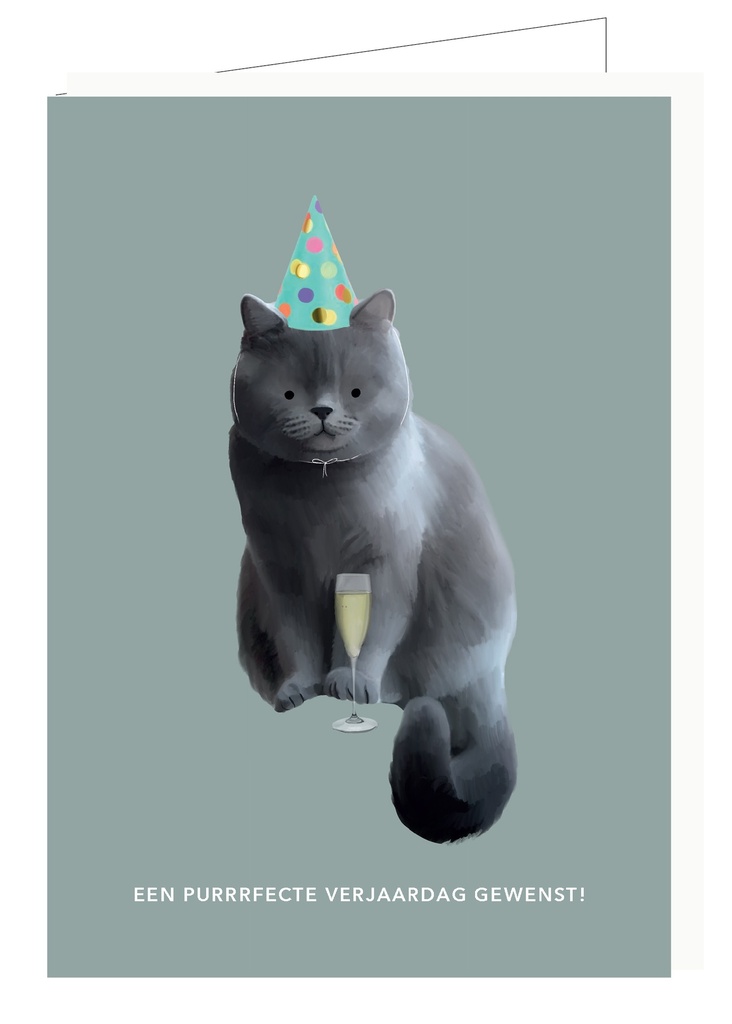 Een purrrrfecte verjaardag gewenst