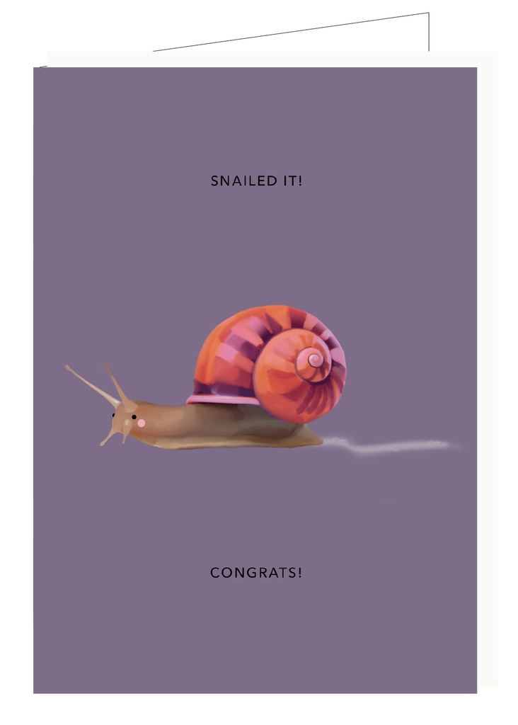 Snailed it ! Congrats !