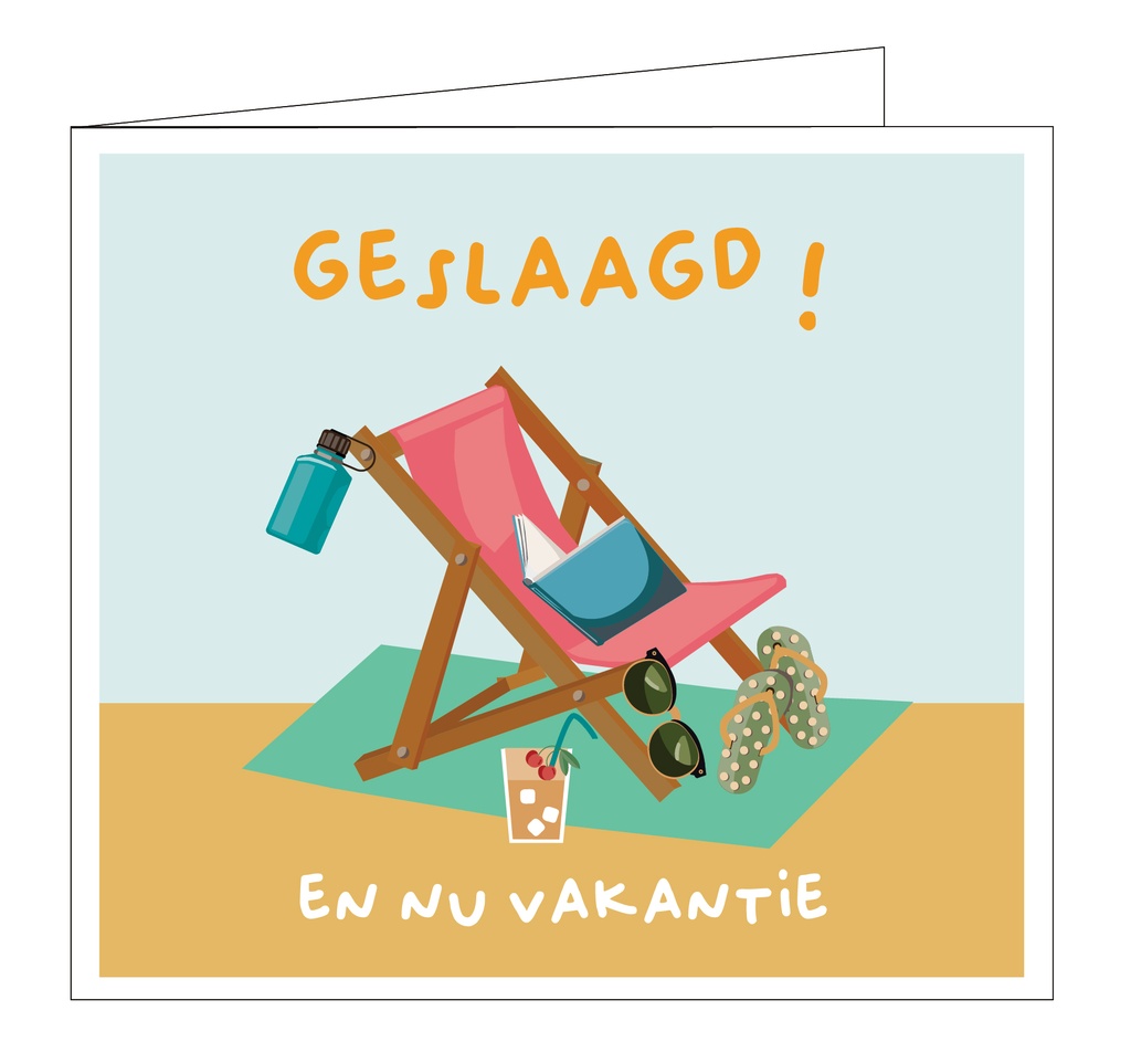 Geslaagd ! En nu vakantie