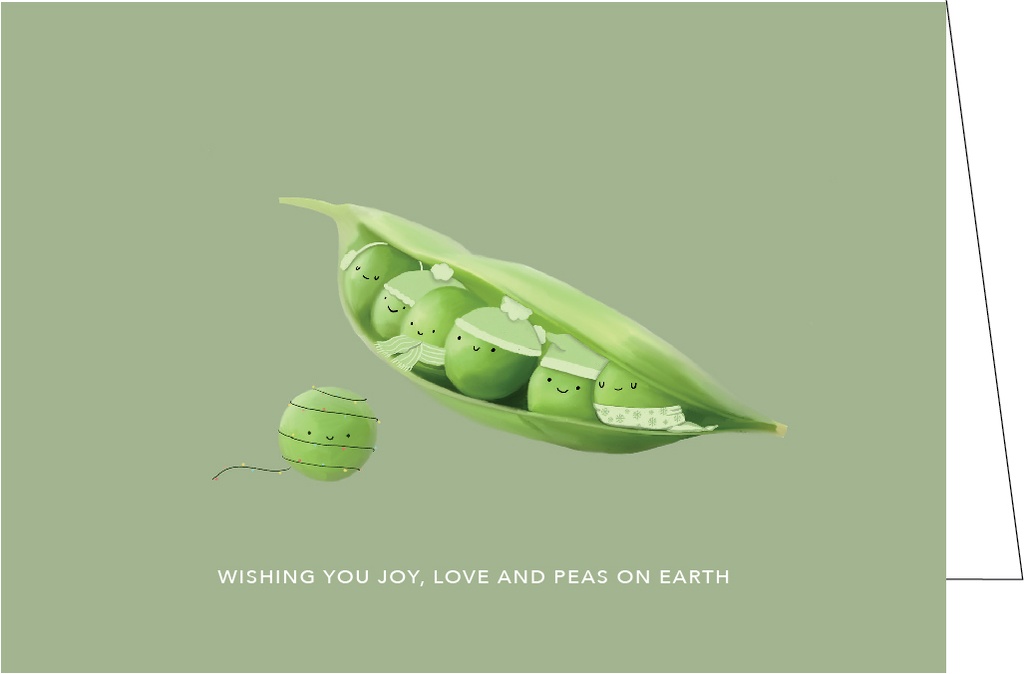 Wishing you joy, love and peas on earth