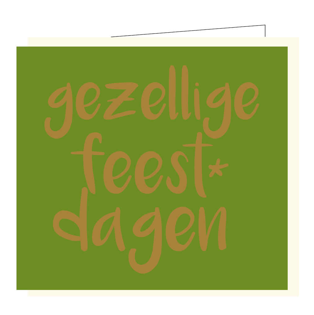 Gezellige feestdagen