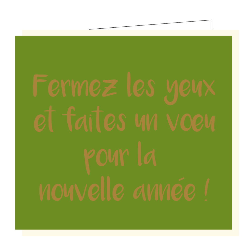 Fermez les yeux et faites un voeu por la nouvelle année !