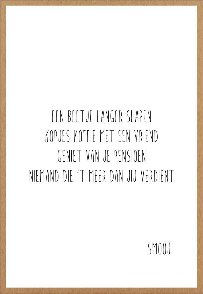 Geniet van je pensioen