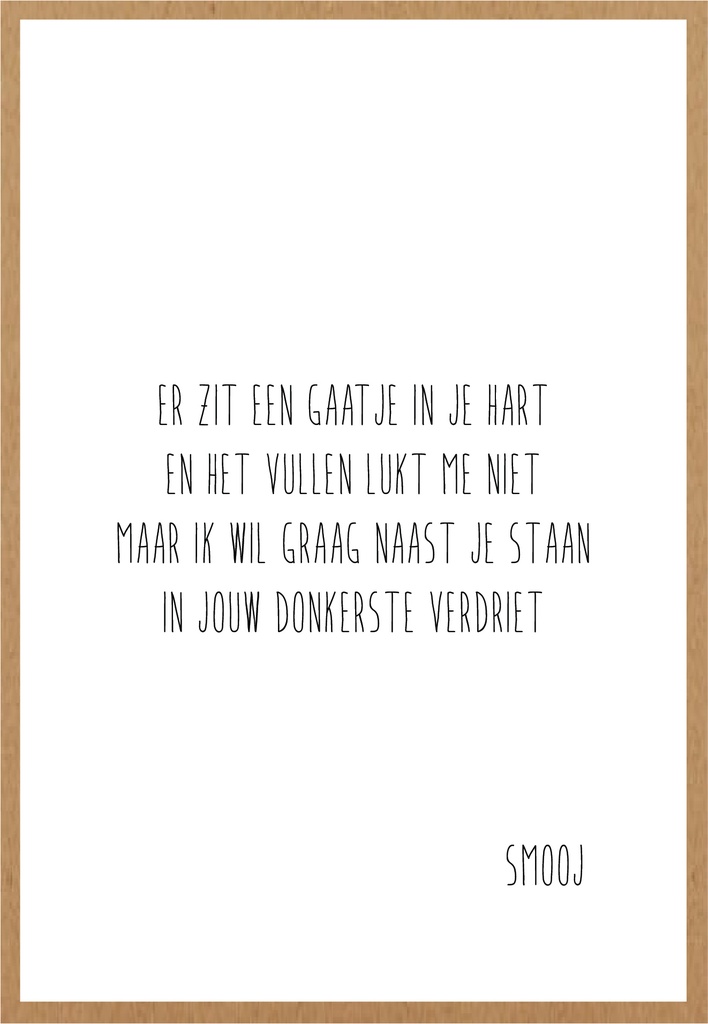 Er zit een gaatje in je hart