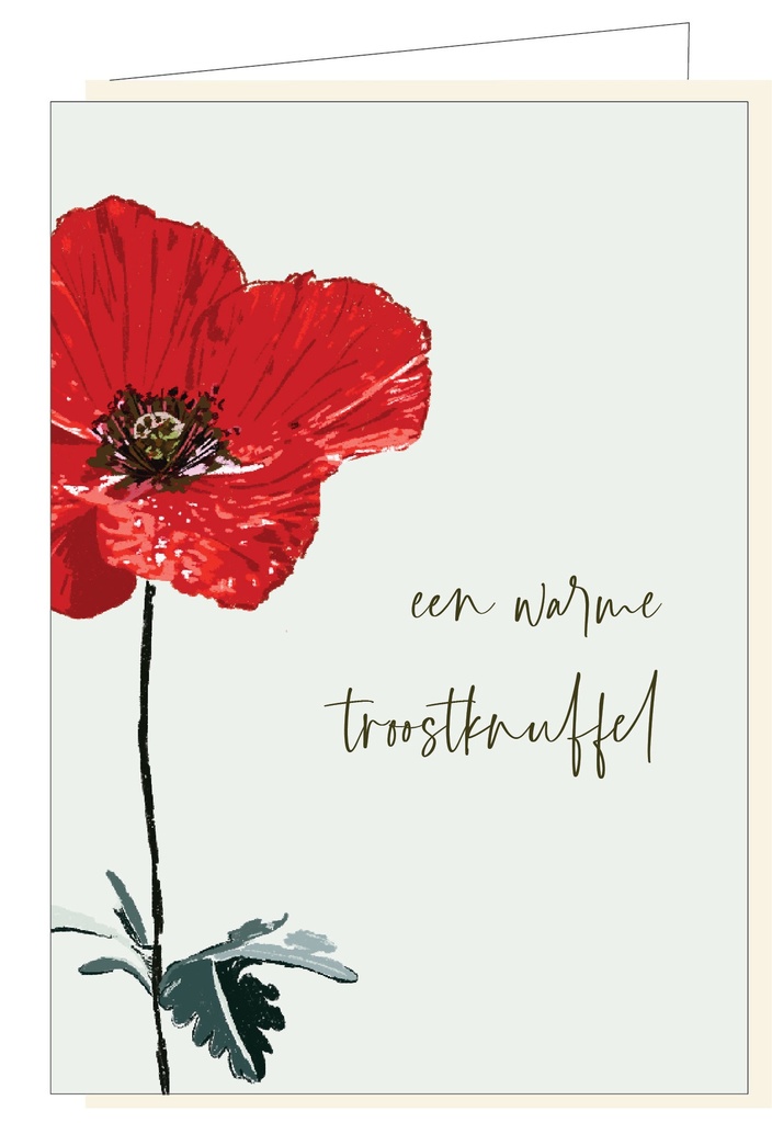 Een warme troostknuffel