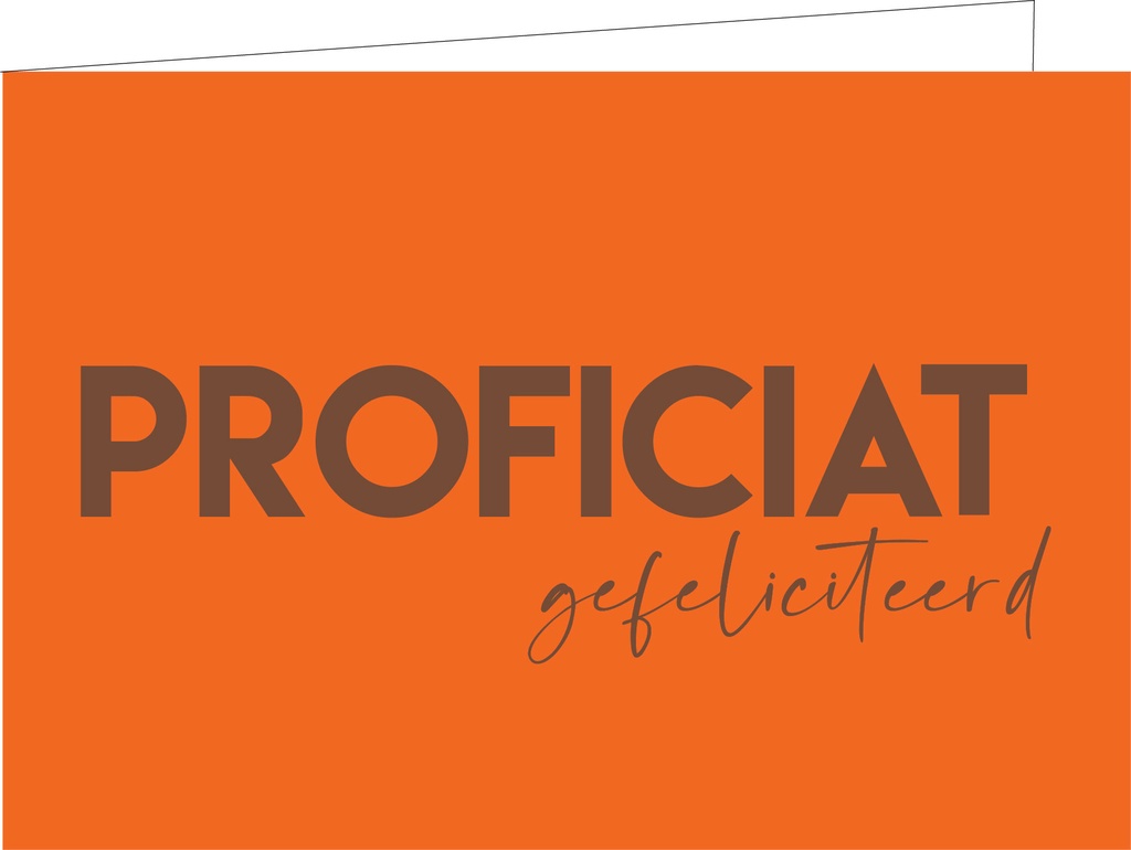 Proficiat gefeliciteerd (KOPERFOLIE)
