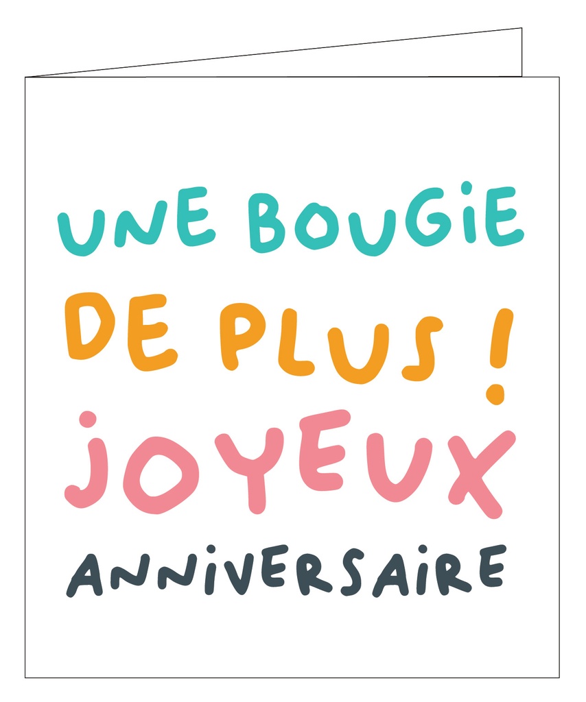 Une bougie de plus ! Joyeux Anniversaire