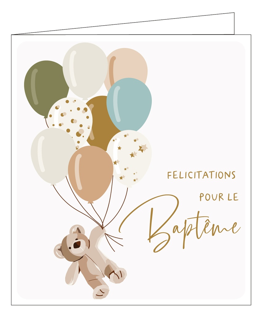 Félicitations pour le baptême