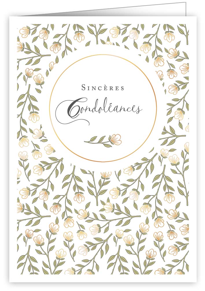 Sincéres condoléances