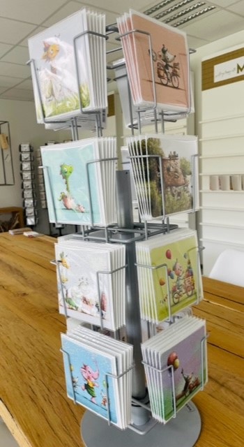 16 - vaks toonbankdisplay vals vierkant zwart