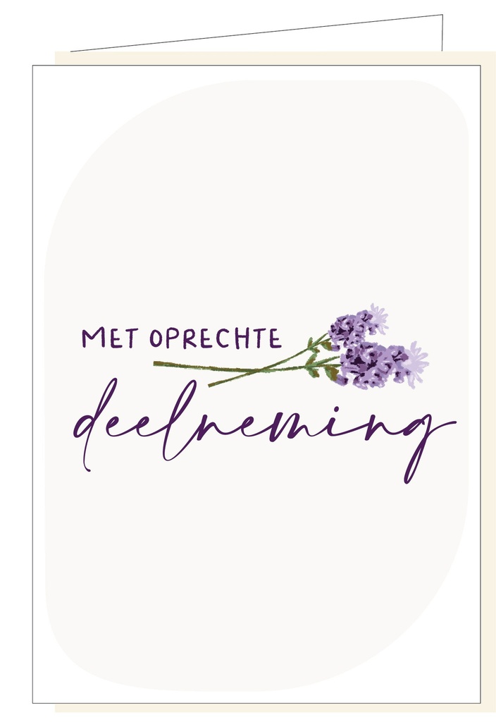 Met oprechte deelneming
