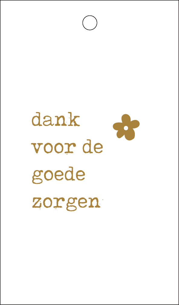 Dank voor de goede zorgen