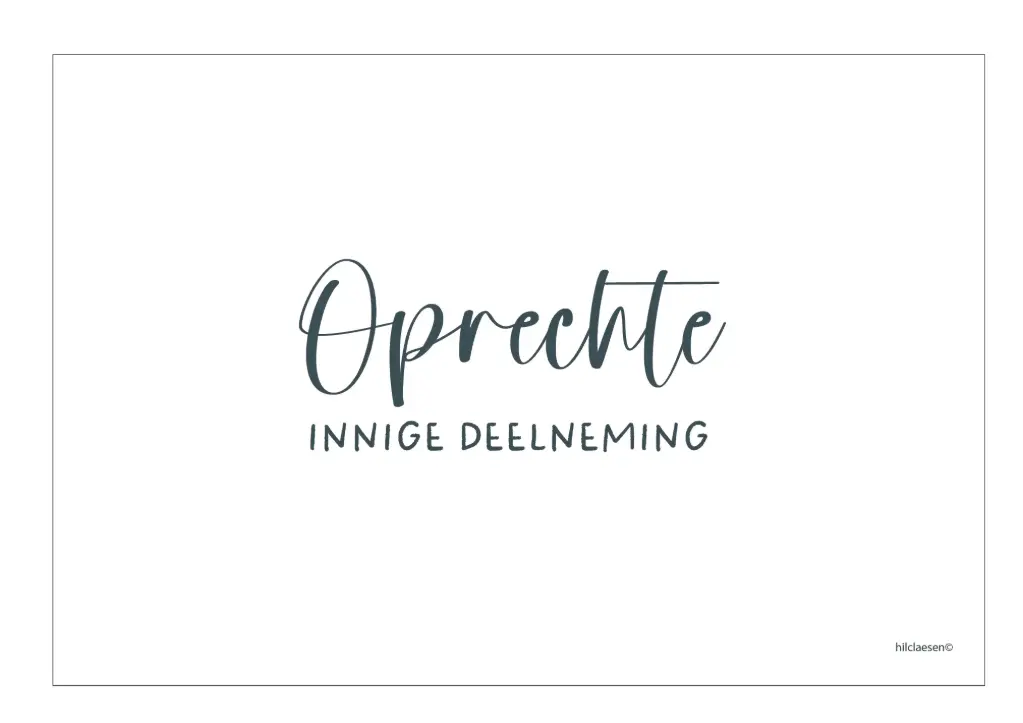 Oprechte Innige deelneming