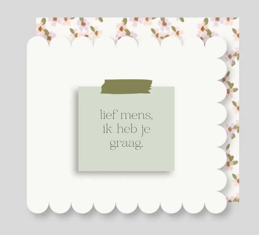 Lief mens, ik heb je graag