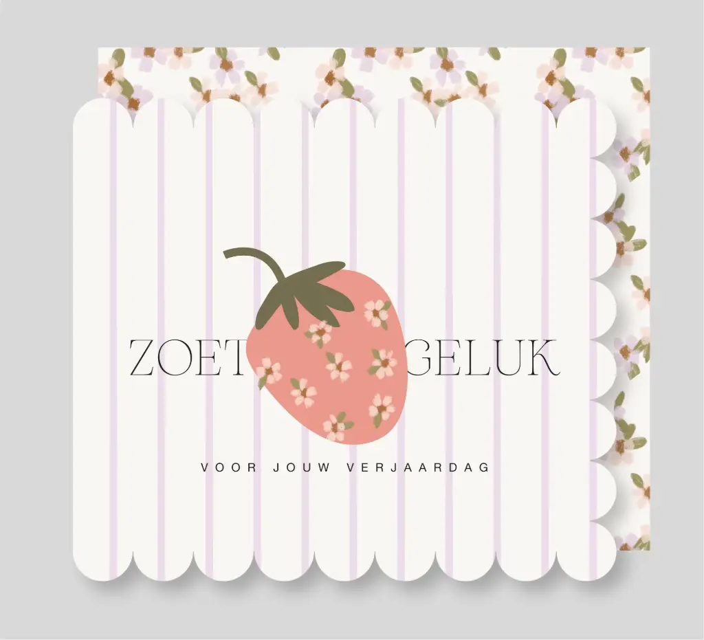 Zoet geluk voor jouw verjaardag