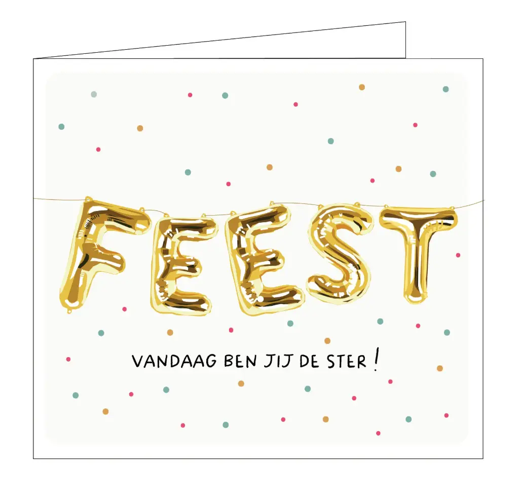Feest ! Vandaag ben jij de ster