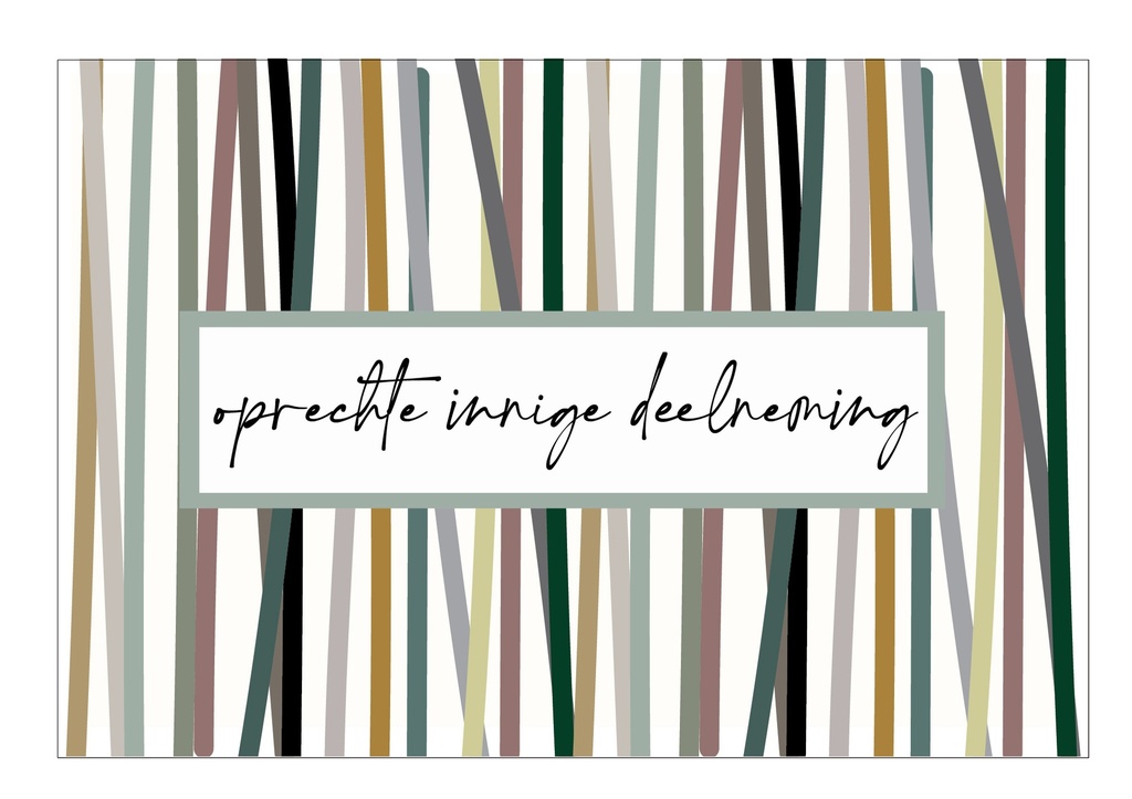 Oprechte innige deelneming