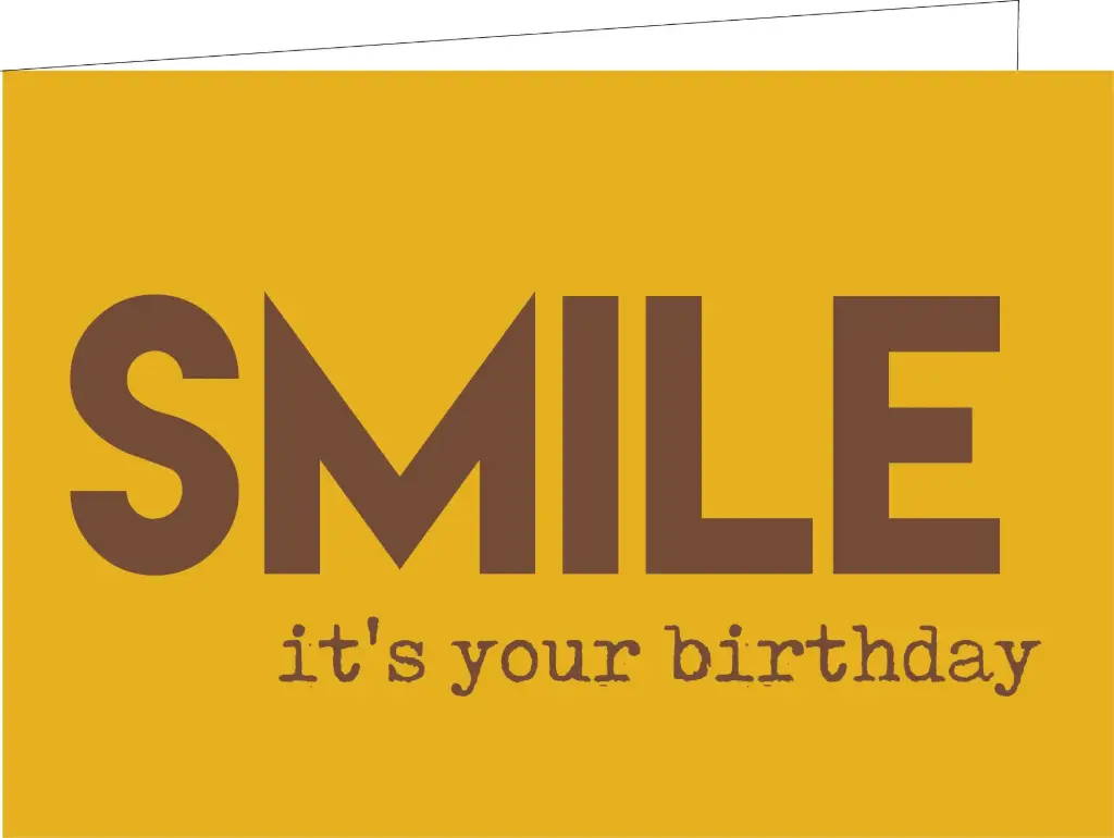 Smile it's your birthday(KOPERFOLIE)(DORURE CUIVRE)