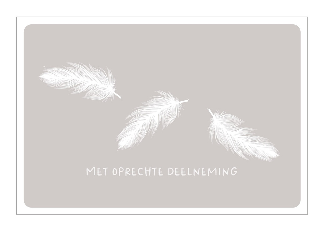 Met oprechte  deelneming