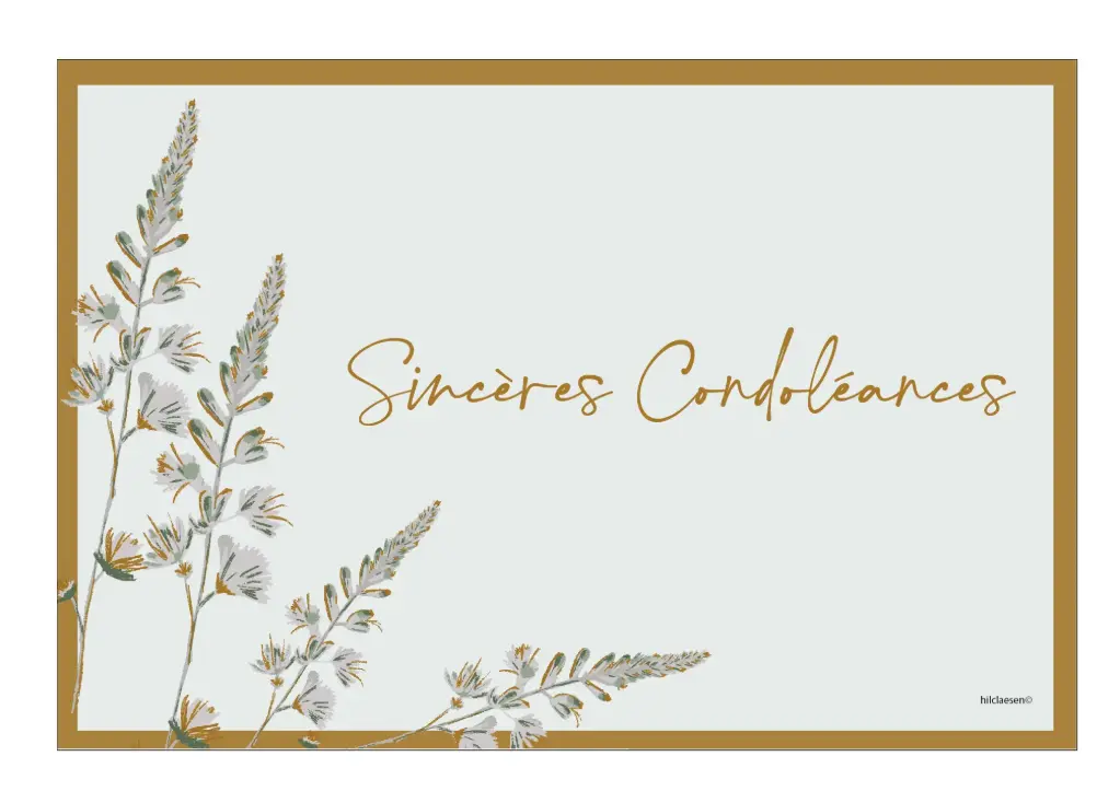 Sincères Condoléances