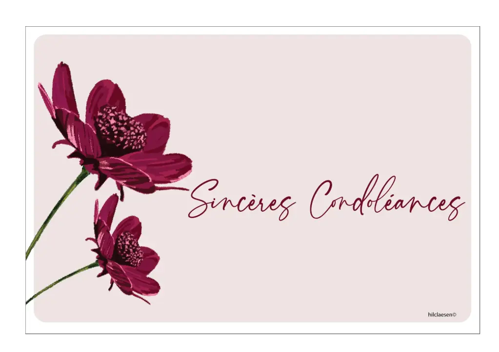 Sincères Condoléances