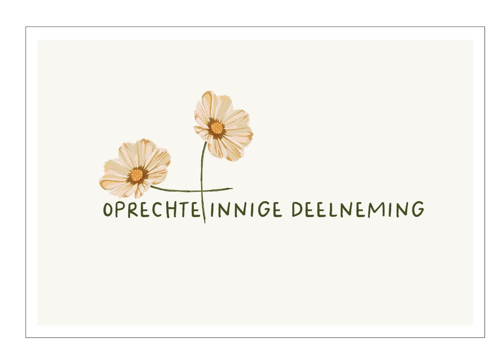 Oprechte innige deelneming