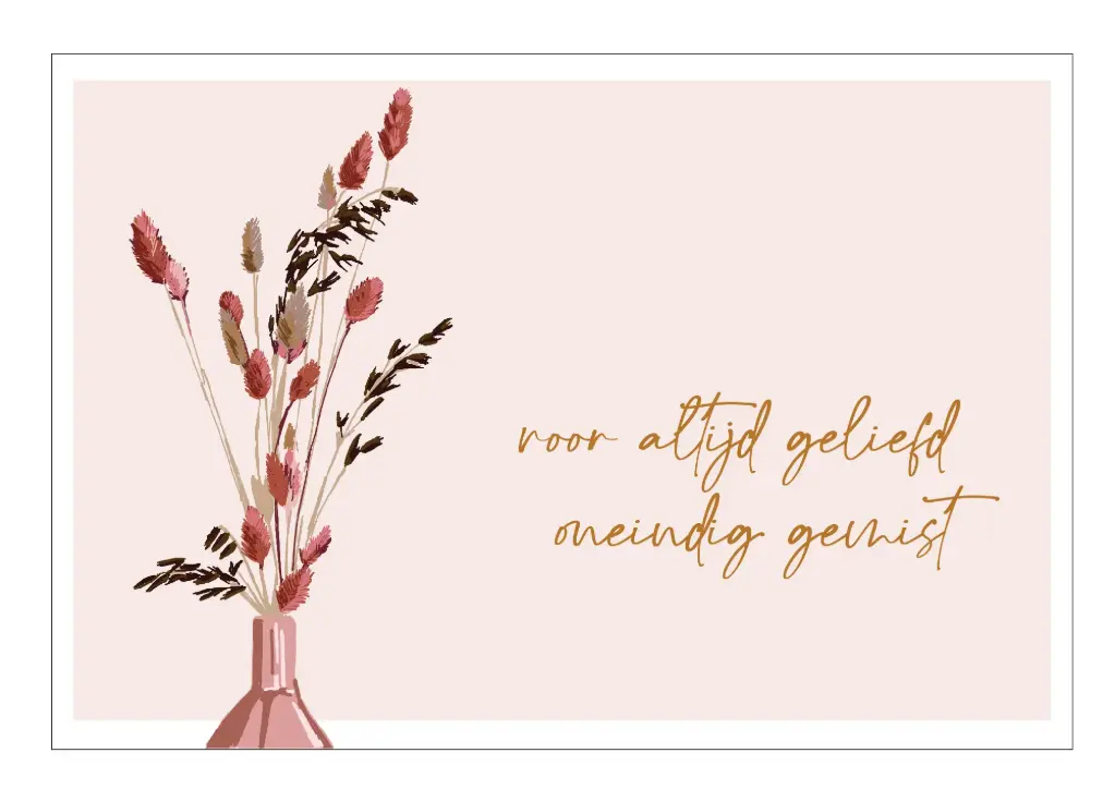 Voor altijd geliefd, oneindig gemist