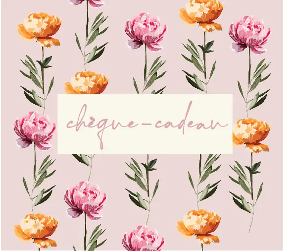 Chèque  cadeau 2 pieces