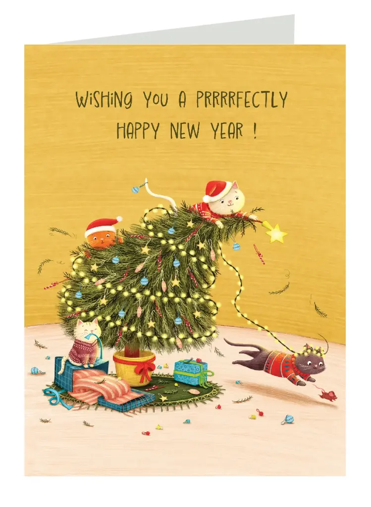 Wishing you a prrrrfectly Happy New Year
