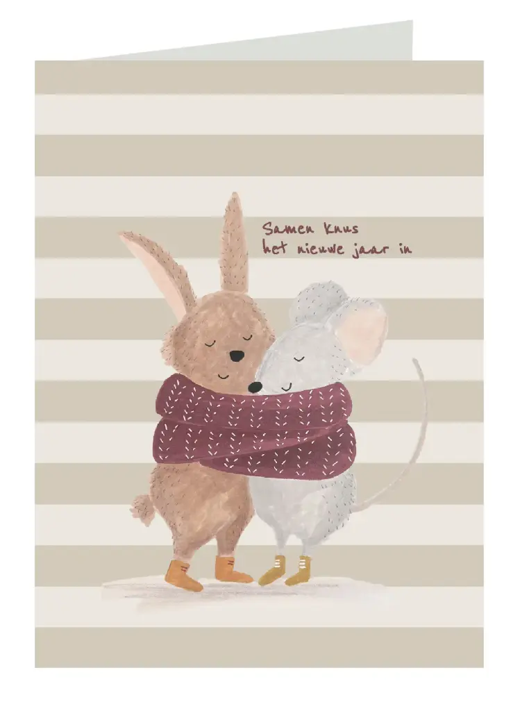 Samen knus het nieuwe jaar in