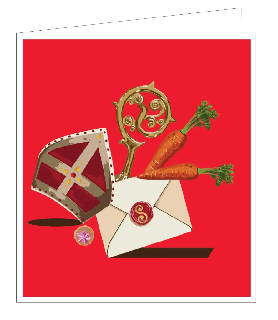 moneykaart Sint/Saint Nicolas blanco