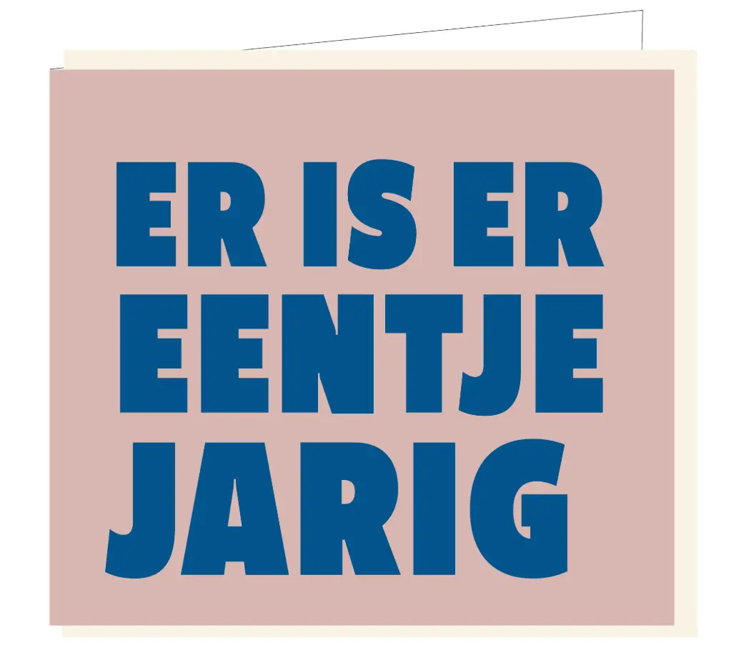 Er is er eentje jarig