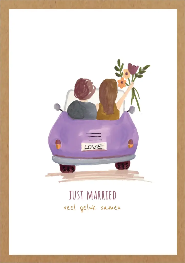 Just Married. Veel geluk samen