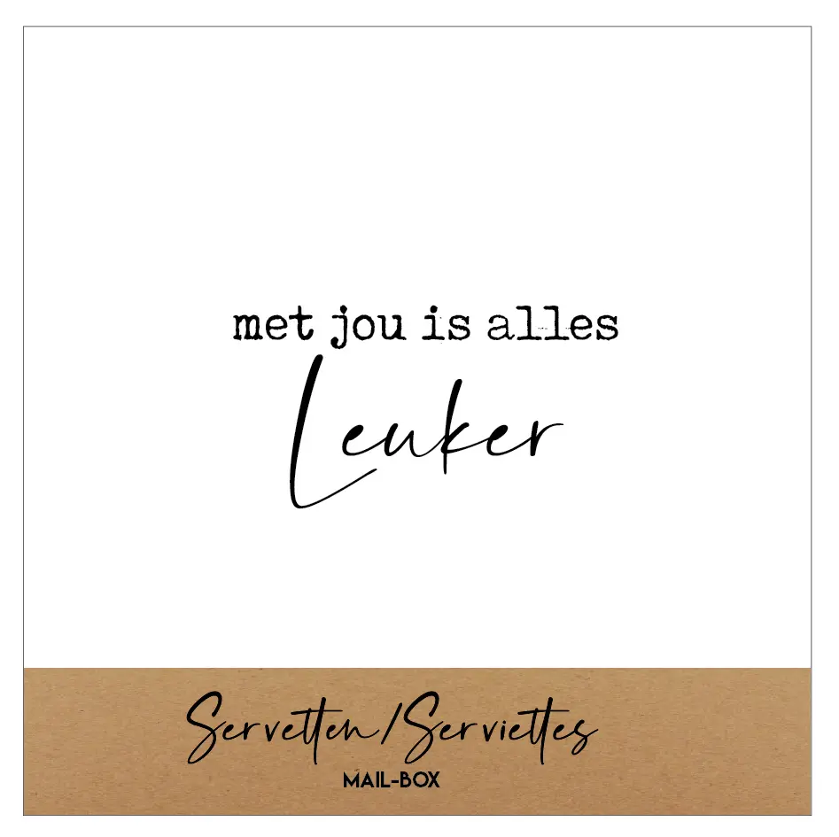 met jou is alles leuker
