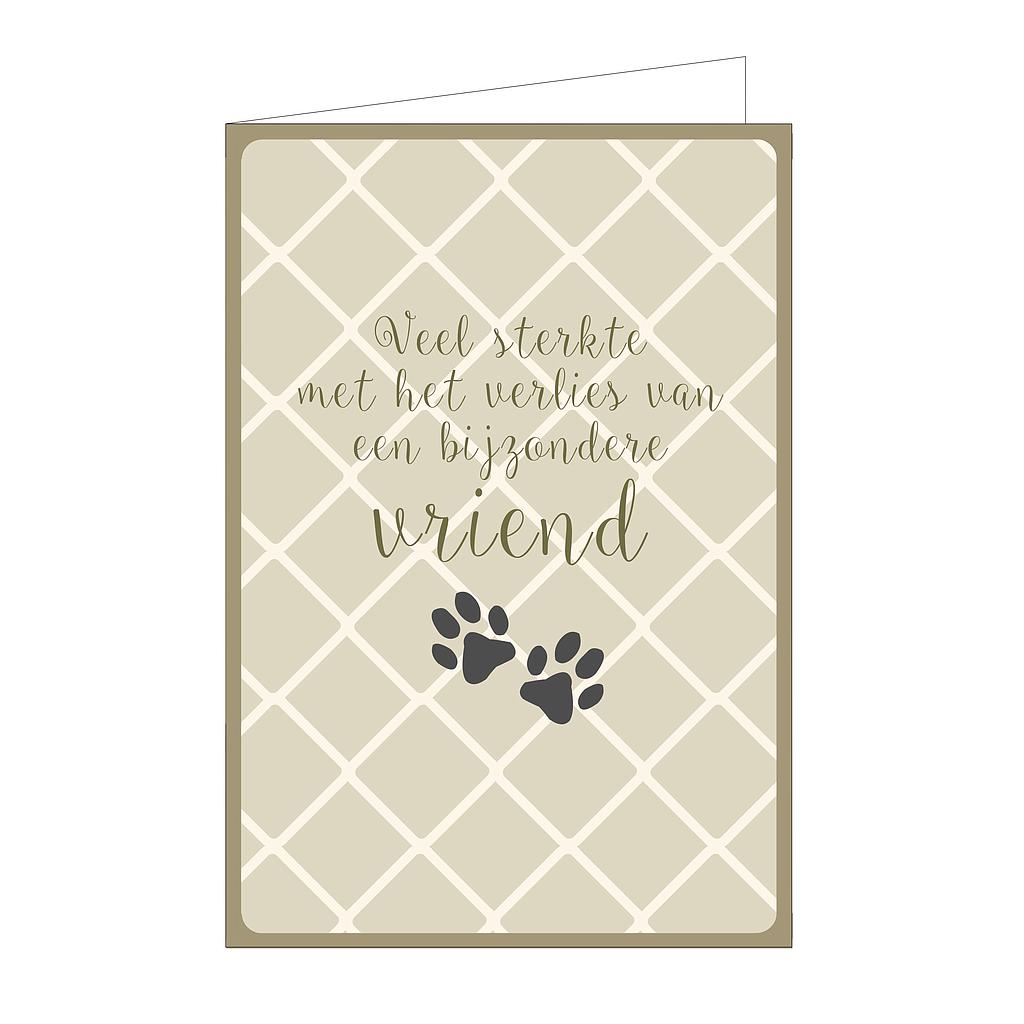 Veel sterkte met het verlies van een bijzondere vriend