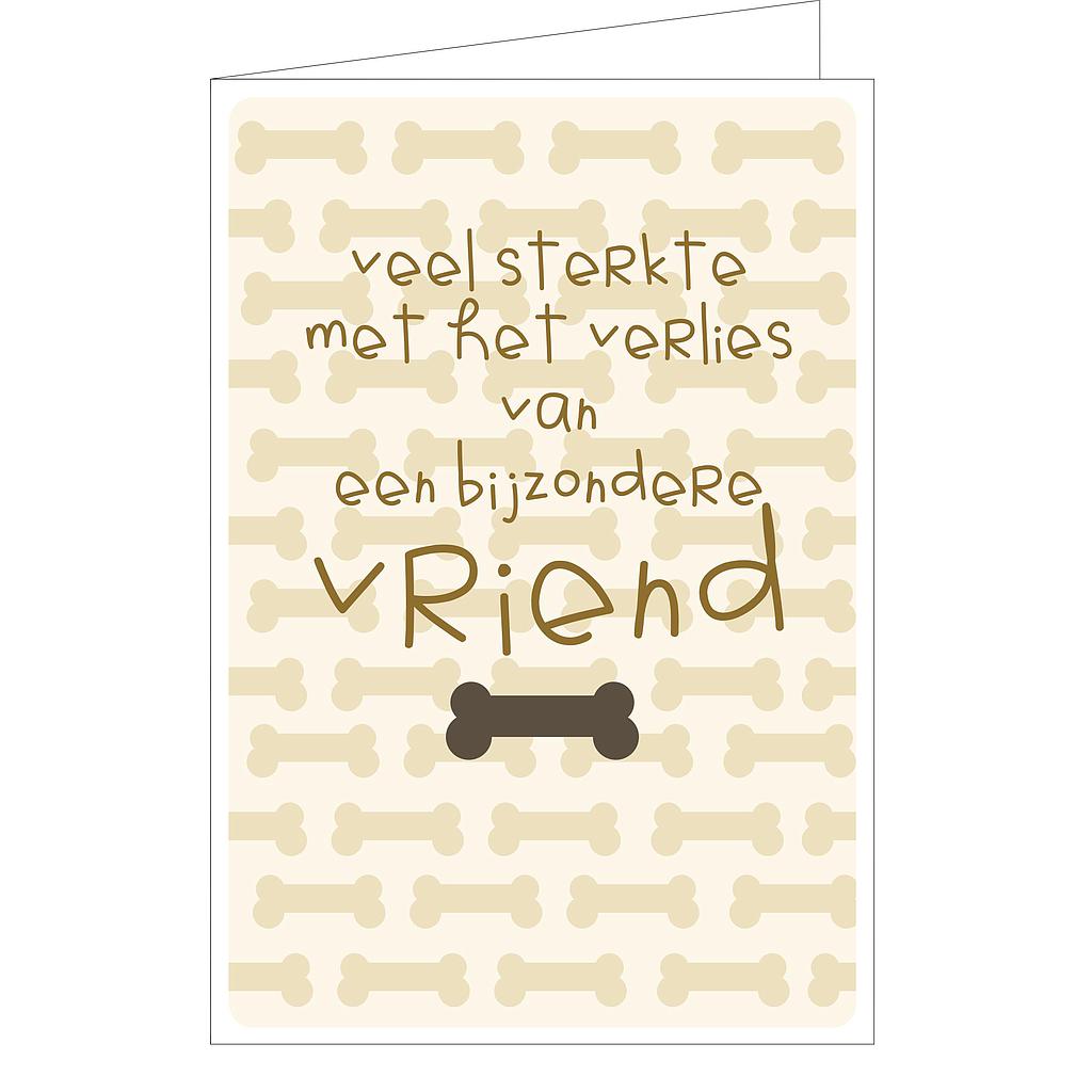 Veel sterkte met het verlies van een bijzondere vriend