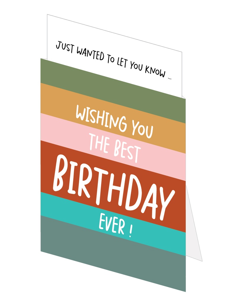 Wishing you the best birthday ever !