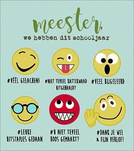 Meester … dank je wel