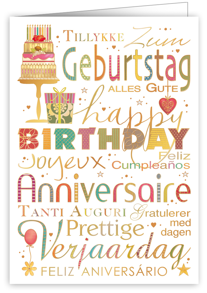 Internationaal - happy birthday