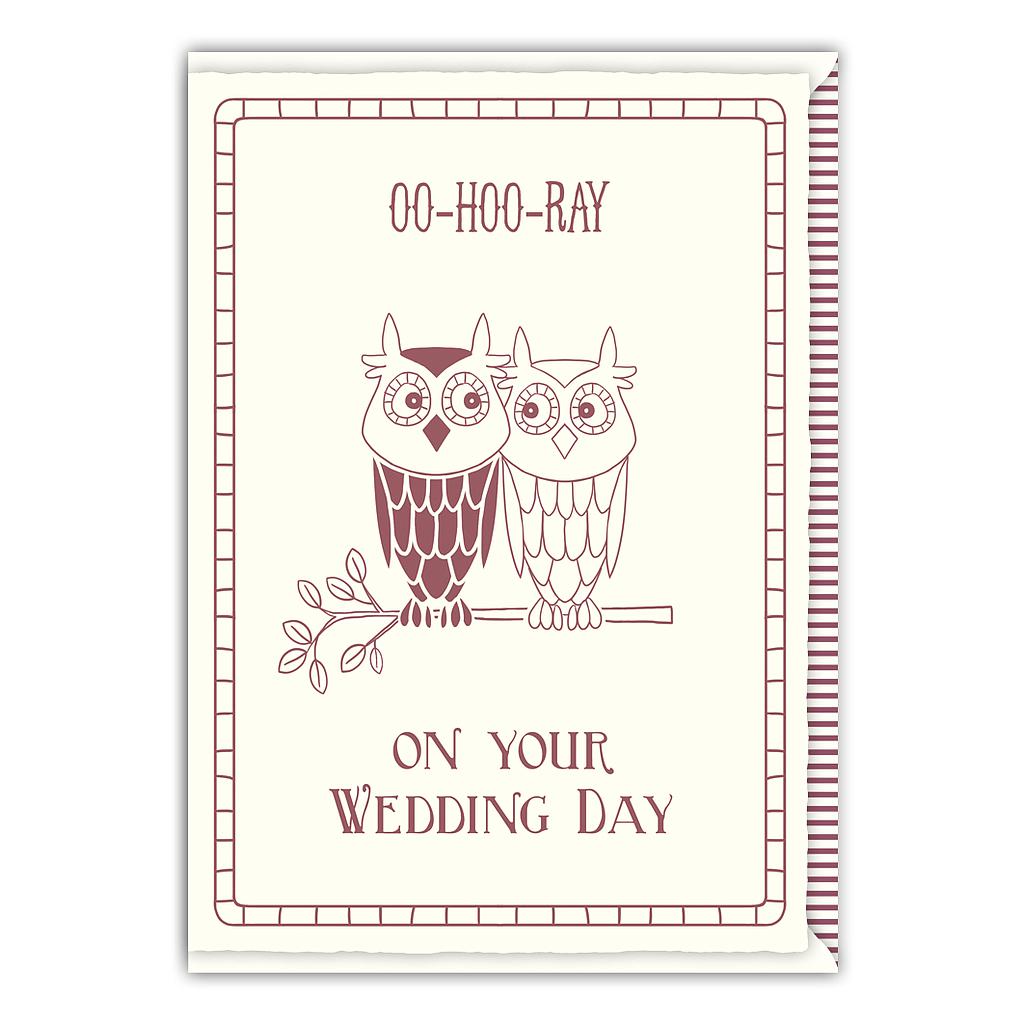 Oo-hoo-ray on your wedding day