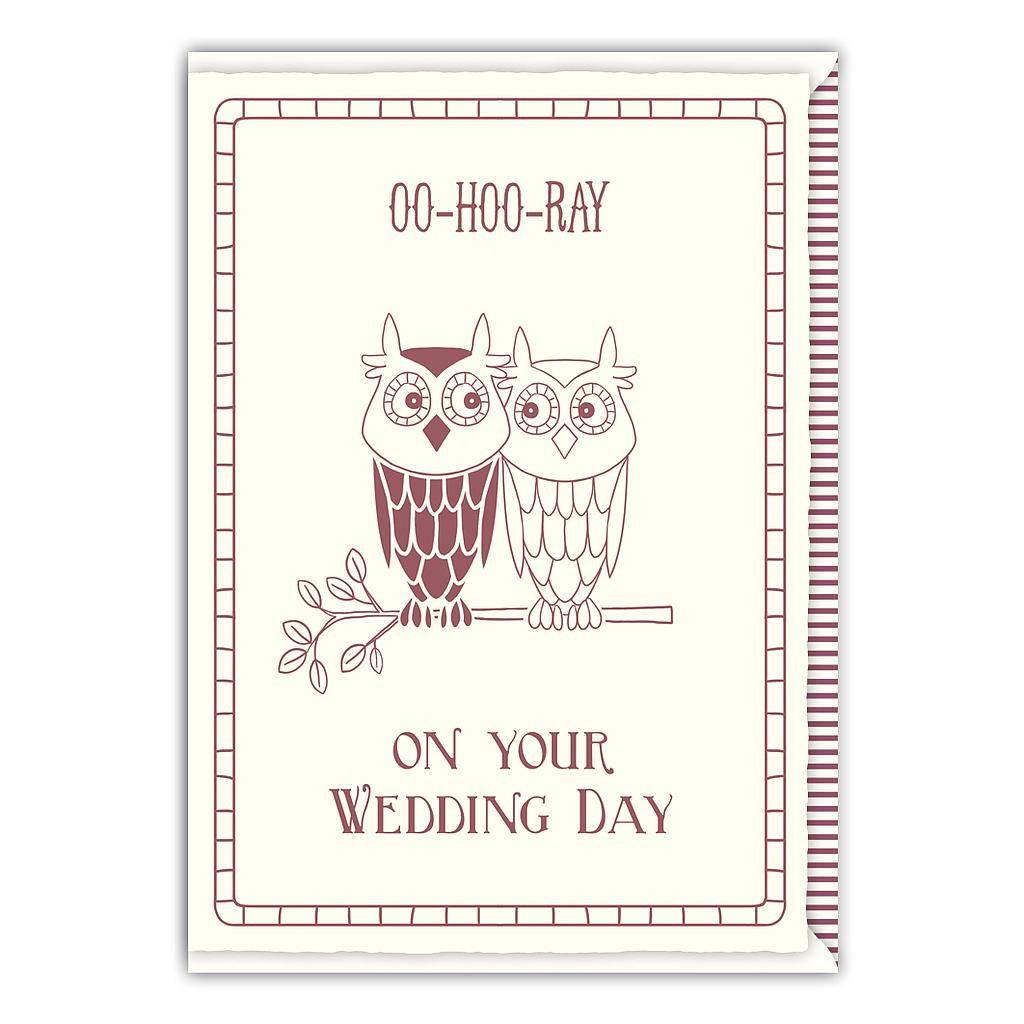 Oo-hoo-ray on your wedding day