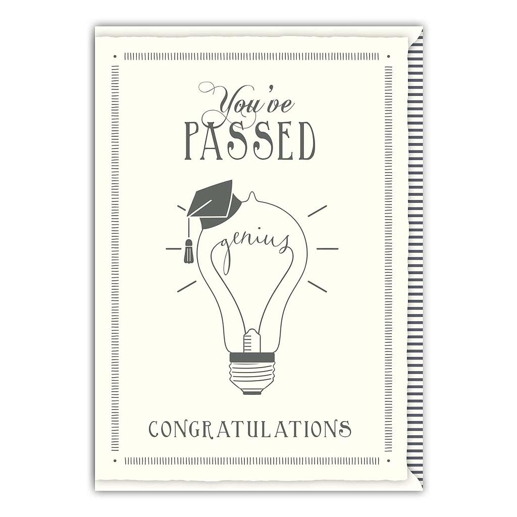 You've passed