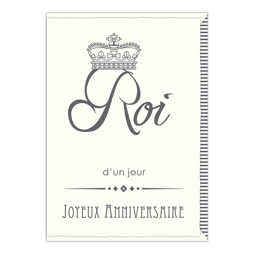 Roi d'un jour joyeux anniversaire