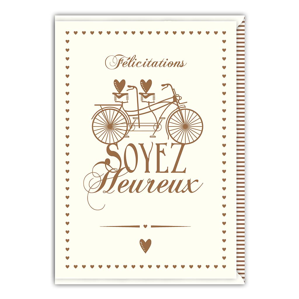 Félicitations soyez heureux